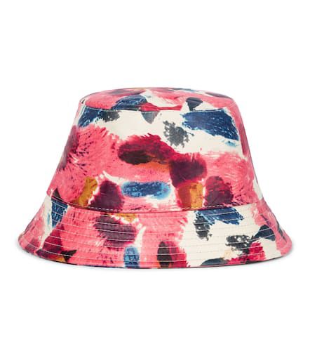 Haley floral leather bucket hat - Isabel Marant - Modalova