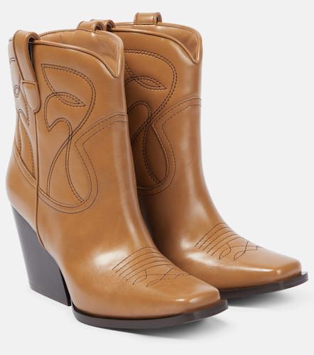 Faux leather cowboy boots - Stella McCartney - Modalova