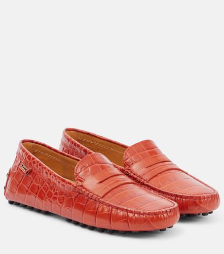 Gommino croc-effect leather loafers - Tod's - Modalova