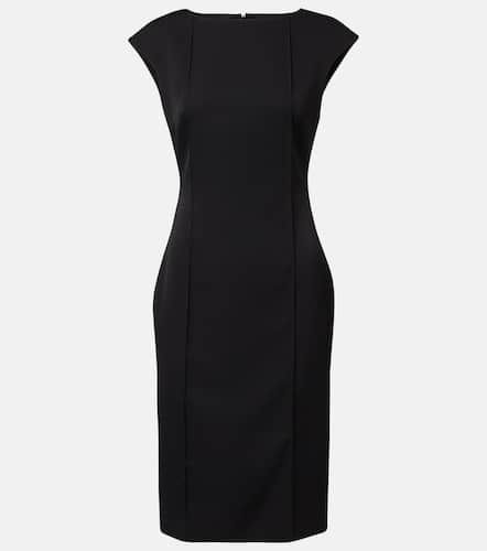 Pintuck wool midi dress - Alexander McQueen - Modalova