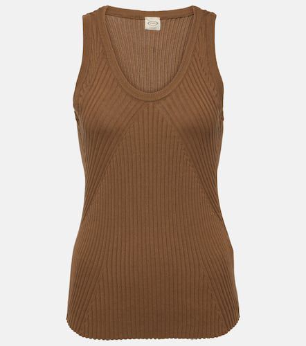 Tod's Ribbed-knit cotton tank top - Tod's - Modalova