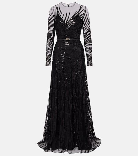 Vestido de fiesta adornado - Elie Saab - Modalova