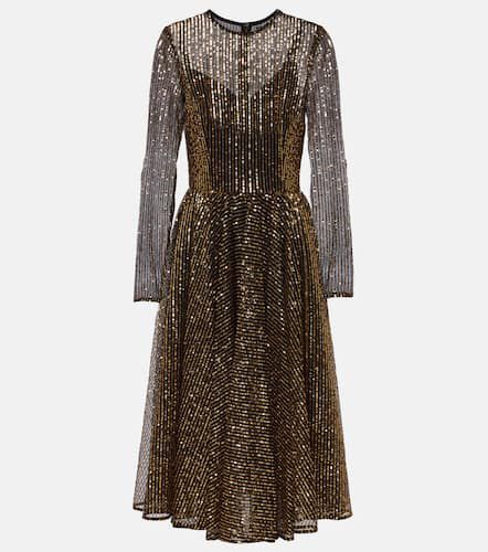 Sequined tulle midi dress - Dolce&Gabbana - Modalova