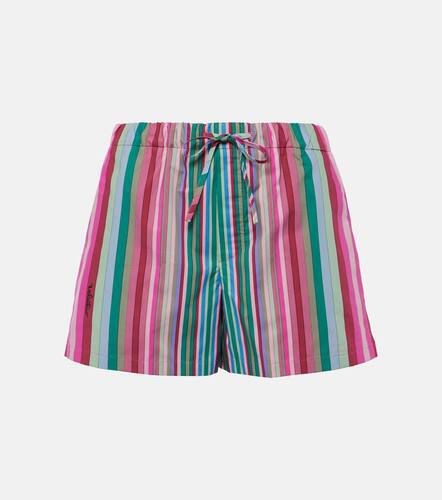 Shorts in popeline di cotone a righe - Valentino - Modalova