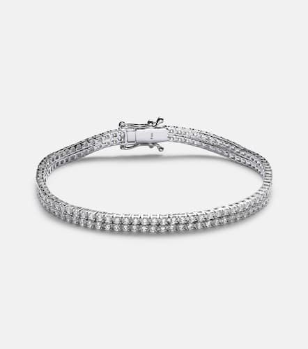 Kt white gold bracelet with diamonds - Stone and Strand - Modalova