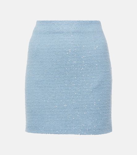 Minifalda de tweed con lentejuelas - Alessandra Rich - Modalova