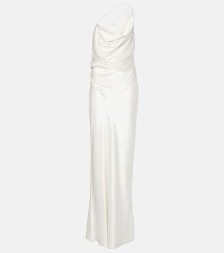 One-Shoulder-Robe aus Seidensatin - The Sei - Modalova