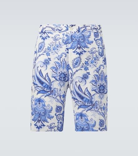 Bedruckte Bermuda-Shorts aus Leinen - Etro - Modalova