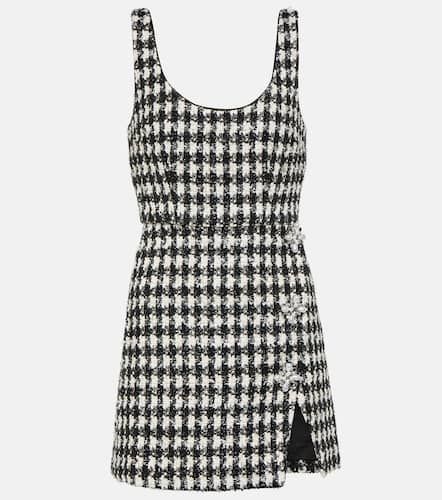 Checked boucle minidress - Self-Portrait - Modalova