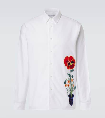 Camisa Oxford de algodón bordada - JW Anderson - Modalova