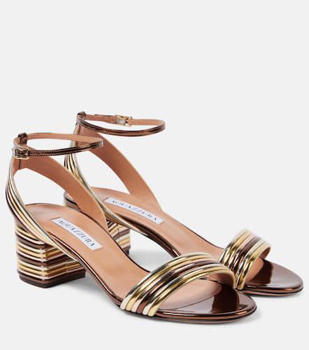 Sandalen Sundance 50 aus Metallic-Lederimitat - Aquazzura - Modalova