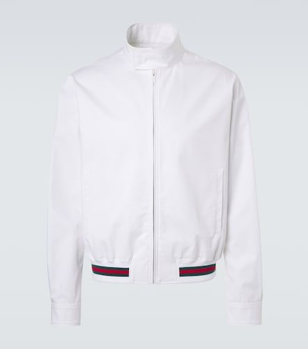 Web Stripe cotton twill jacket - Gucci - Modalova