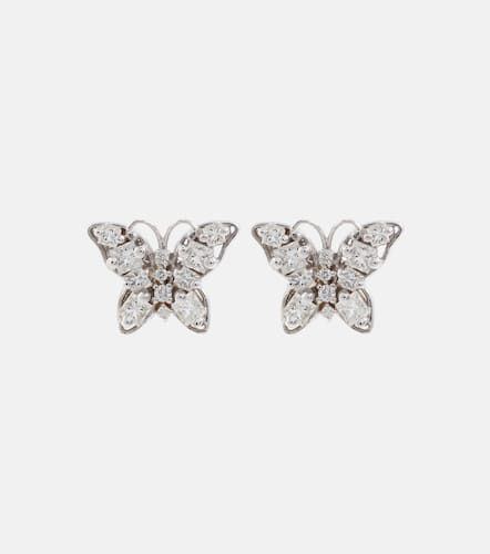 Fireworks Butterfly 18kt gold earrings with diamonds - Suzanne Kalan - Modalova