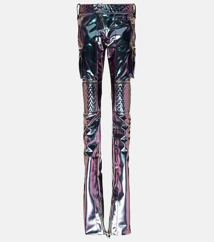Holographic straight-leg cargo pants - LaQuan Smith - Modalova