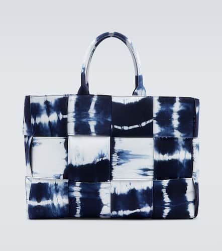 Borsa East-West Arco Large in canvas tie-dye - Bottega Veneta - Modalova