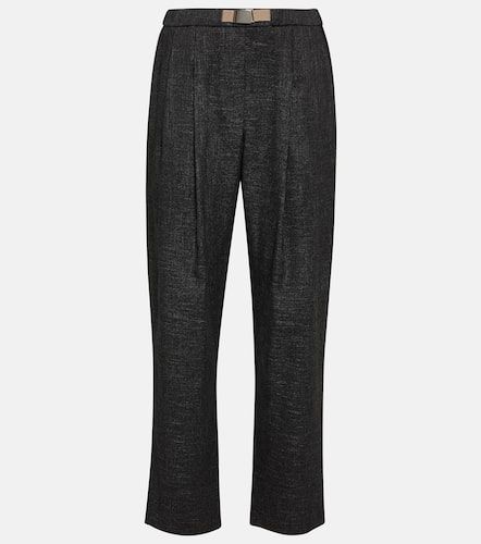 Pleated mid-rise straight pants - Brunello Cucinelli - Modalova