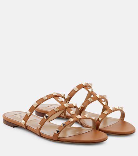 Rockstud leather sandals - Valentino Garavani - Modalova