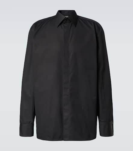 Camisa Cassandre de popelín de algodón - Saint Laurent - Modalova