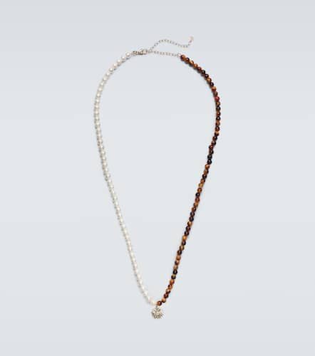 Evil Eye 14kt gold necklace with pearls - Sydney Evan - Modalova