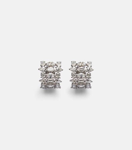 Art Deco 18kt white gold earrings with diamonds - Kamyen - Modalova