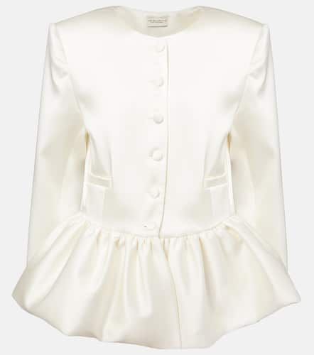 Meringue ruffled satin jacket - The New Arrivals Ilkyaz Ozel - Modalova