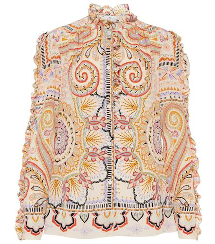 Etro Blusa de seda con volantes - Etro - Modalova