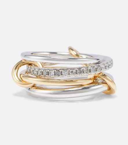 Ring Nimbus SG Gris aus 18kt Gelbgold und Sterlingsilber mit Diamanten - Spinelli Kilcollin - Modalova