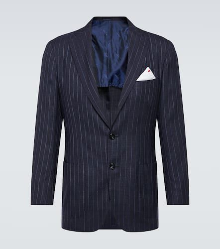 Cashmere, silk, and linen tuxedo jacket - Kiton - Modalova