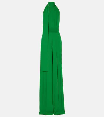 Open-back crÃªpe jumpsuit - Elie Saab - Modalova