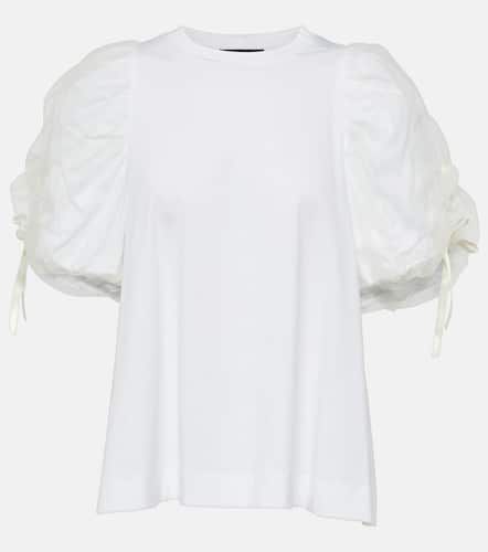 Camiseta de algodón y tul con lazo - Simone Rocha - Modalova