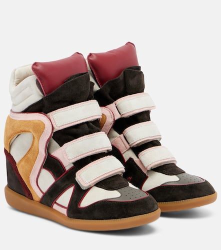Bekett suede and leather wedge sneakers - Isabel Marant - Modalova