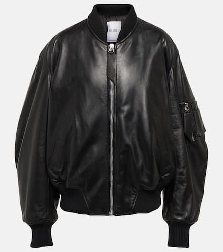 Anja leather bomber jacket - The Attico - Modalova