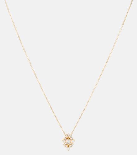 Kt gold necklace with white diamonds - Suzanne Kalan - Modalova
