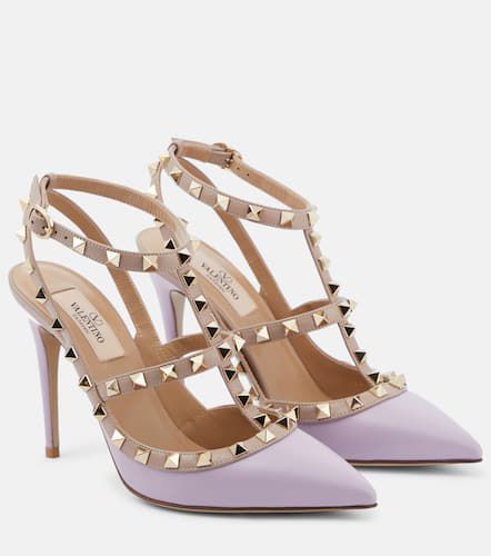 Pumps Rockstud 100 aus Leder - Valentino Garavani - Modalova