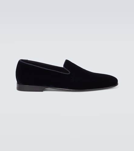 Slip-Ons Mario aus Samt - Manolo Blahnik - Modalova