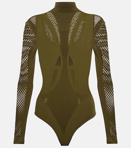 The Attico Paneled mesh bodysuit - The Attico - Modalova