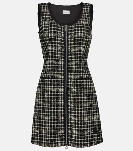 Moncler Checked tweed shift dress - Moncler - Modalova