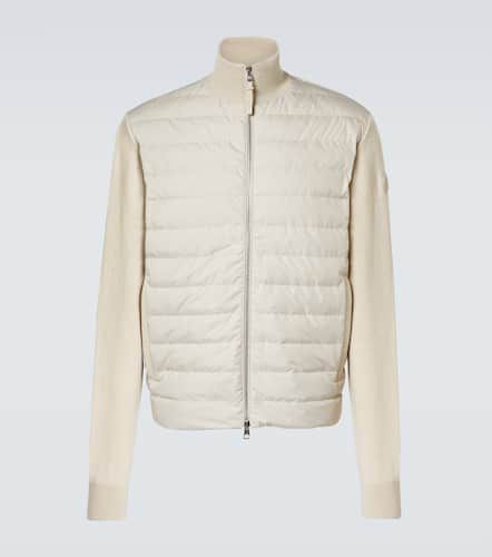 Down-paneled wool and cashmere jacket - Moncler - Modalova