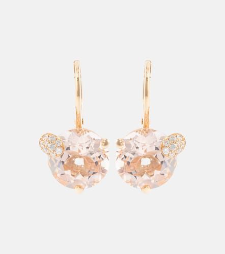 Peekaboo 18kt rose earrings with morganites and diamonds - Bucherer Fine Jewellery - Modalova
