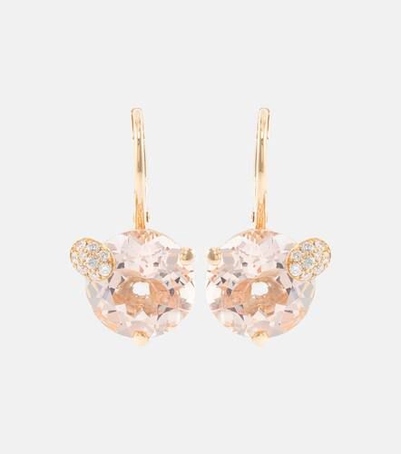 Pendientes Peekaboo de oro rosa de 18 ct con morganitas y diamantes - Bucherer Fine Jewellery - Modalova