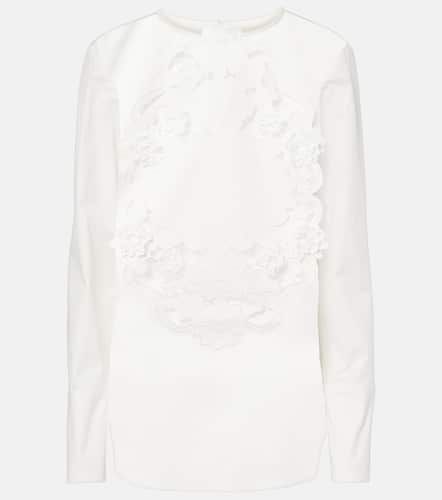 Blouse brodée en coton - Oscar de la Renta - Modalova