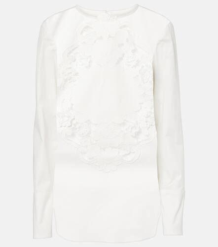 Embroidered cotton blouse - Oscar de la Renta - Modalova
