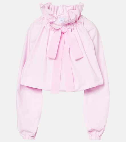 Iconic bow-detail ruffled cotton blouse - Patou - Modalova