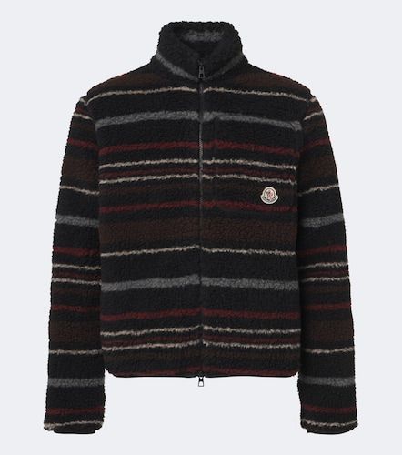 Cardigan in misto lana a righe - Moncler - Modalova