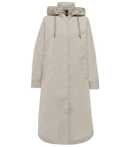 Hooded cotton-blend raincoat - Brunello Cucinelli - Modalova