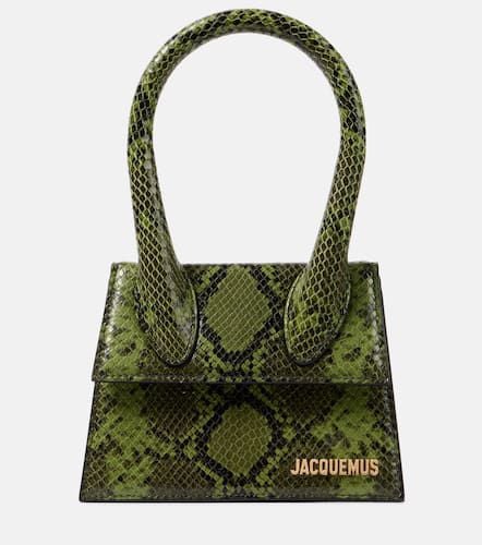 Le Chiquito Moyen snake-effect leather tote bag - Jacquemus - Modalova