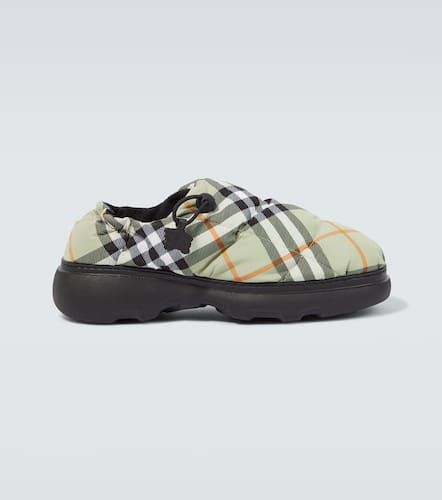 Mules acolchados con Check - Burberry - Modalova