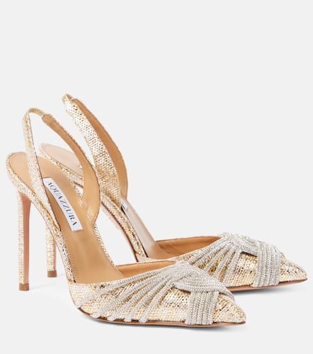 Salones Gatsby Sling 105 de satén - Aquazzura - Modalova