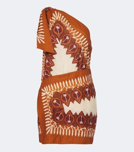 Vestido corto de algodón estampado - Johanna Ortiz - Modalova