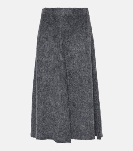 Mohair, wool and cashmere midi skirt - Brunello Cucinelli - Modalova